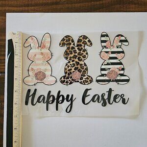 Transfers- Happy Easter (3 Bunnies)